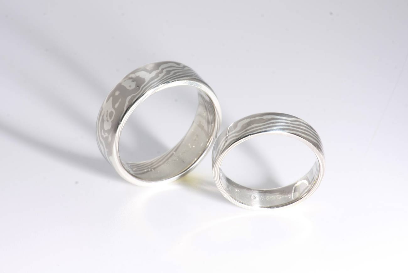 alliance en Mokume-gane